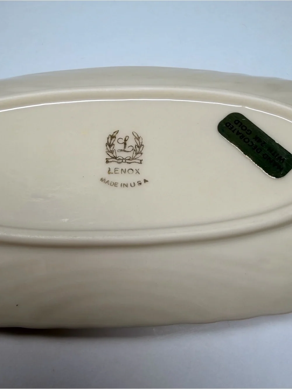 Lenox open butter tray dish VTG.